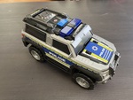 Police car with lights and siren