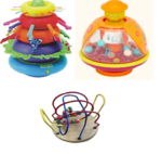 Poppitoppy ball popper, Ring Stacker, and Bead Maze