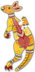 Aboriginal Art - Kangaroo 24 piece floor puzzle