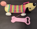 Pull along alphabet dog