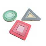Three shapes 3 piece puzzles