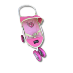 Doll stroller with hood