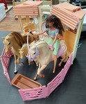 Barbie horse stable playset