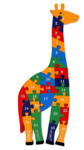 Giraffe alphabet and numbers 26 piece puzzle