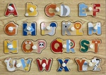 Animals alphabet 17 piece peg puzzle