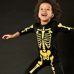 Glow in the dark skeleton costume