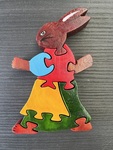 Rabbit 8 piece puzzle
