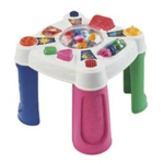 Activity table with ball-popper
