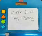 Magna doodle with shaped stamps