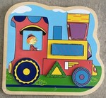 Clown train 6 piece inset puzzle