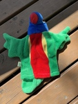 Parrot hand puppet