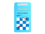 Magnetic snakes and ladders travel game