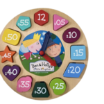 Ben and Holly’s Little Kingdom clock 12 piece inset puzzle