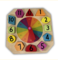 Clock 12 piece inset puzzle