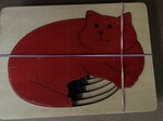 Cats in layers 5 piece inset puzzle (superseded  to 436)