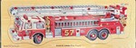 Hook and ladder fire truck 24 piece peg puzzle