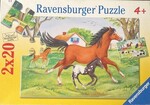 Two World of Horses 20 piece puzzles