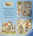 Three Percy the park keeper puzzles with various number of pieces