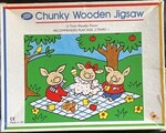 Pigs picnic 12 piece puzzle