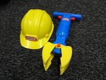 Construction Digger & Helmet