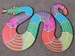 Aboriginal Snake Floor Puzzle