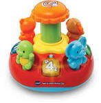 Push and play spinning top