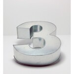 Number 3 & 8 Metal Cake tin
