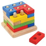 Wooden Square Stacking Puzzle