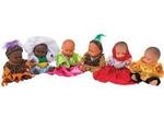 Baby dolls with multicultural clothes