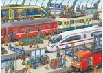 Trains at the station puzzle