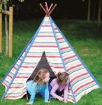 Rainbow teepee