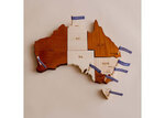 Wooden map of Australia