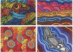Gumbula Aboriginal Art puzzles -             set of 4