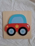 Wooden car puzzle