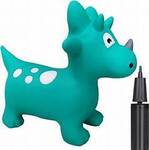 Inflatable bouncy dinosaur