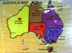 Australia map puzzle