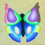 Blue butterfly puzzle