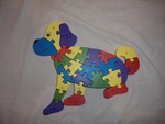 Number puppy floor puzzle