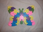 Butterfly alphabet floor puzzle