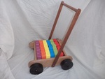 Wooden block trolley