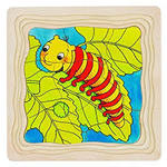 Caterpillar/butterfly layer puzzle