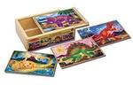 Wooden puzzles in a box