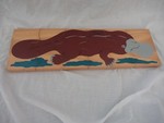 Wooden platypus puzzle