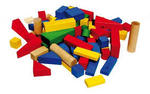 Coloured wooden blocks