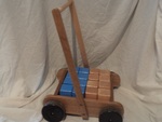 Wooden block trolley