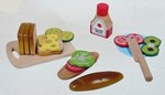 Wooden Cut Apart Sandwich Set