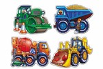 Shaped Puzzles - Construction Vehicles