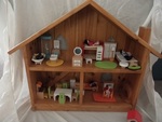 Wooden dolls house