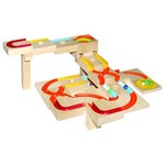 Wooden marble run