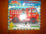 Melissa & Doug Chunky wooden puzzle -fire truck